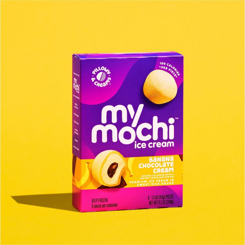 My/Mochi Banana Chocolate Fudge Ice Cream - 6pk