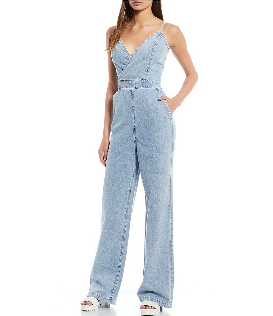 Coco + Jaimeson Strapless Elastic-Waist Laser-Cut Embroidered Knit Jumpsuit
