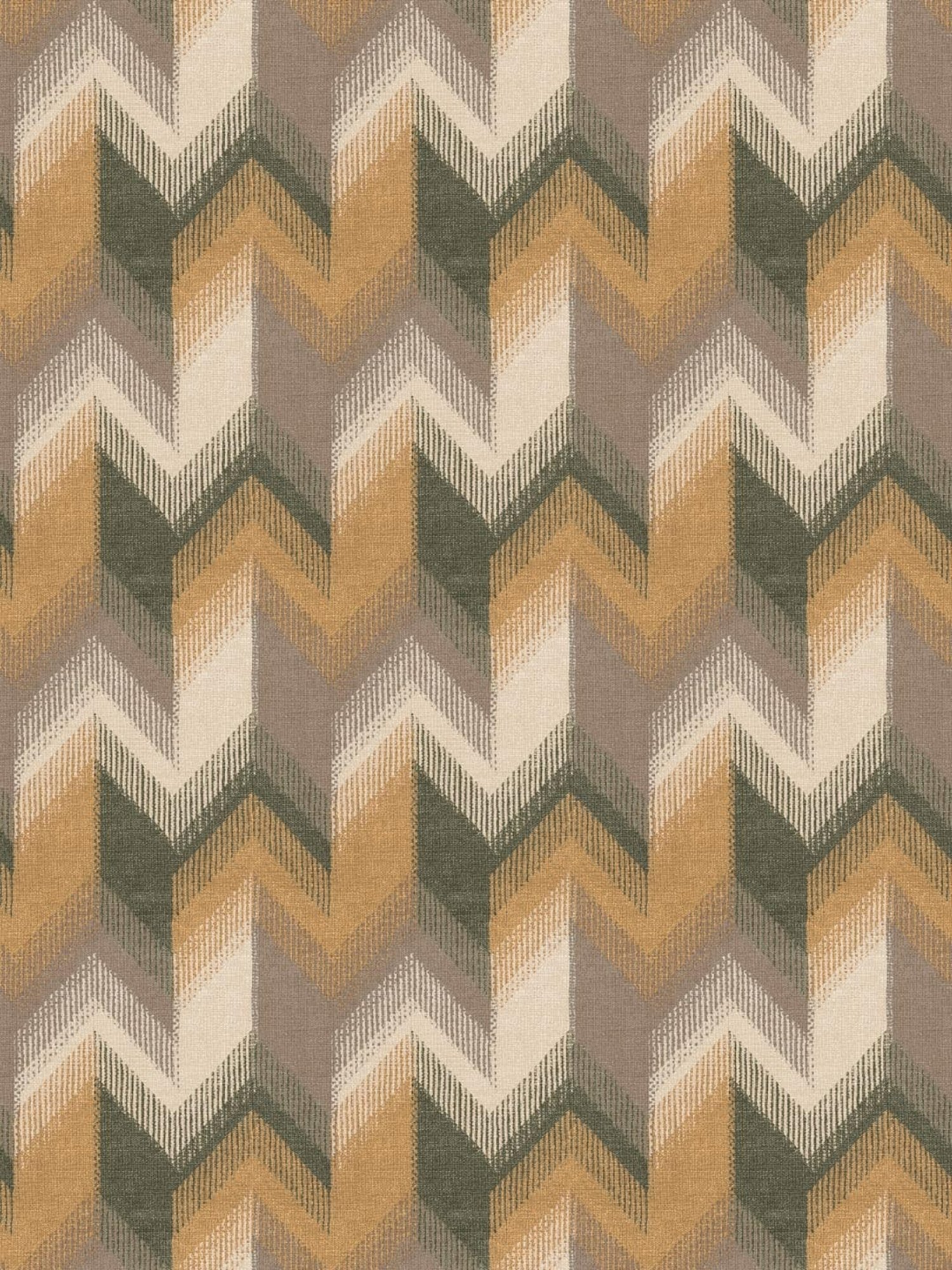 SPACES DRAPE STORY Boho Digital Print Khaki Brown Polyester 5 ft Window Curtains - Set of 2