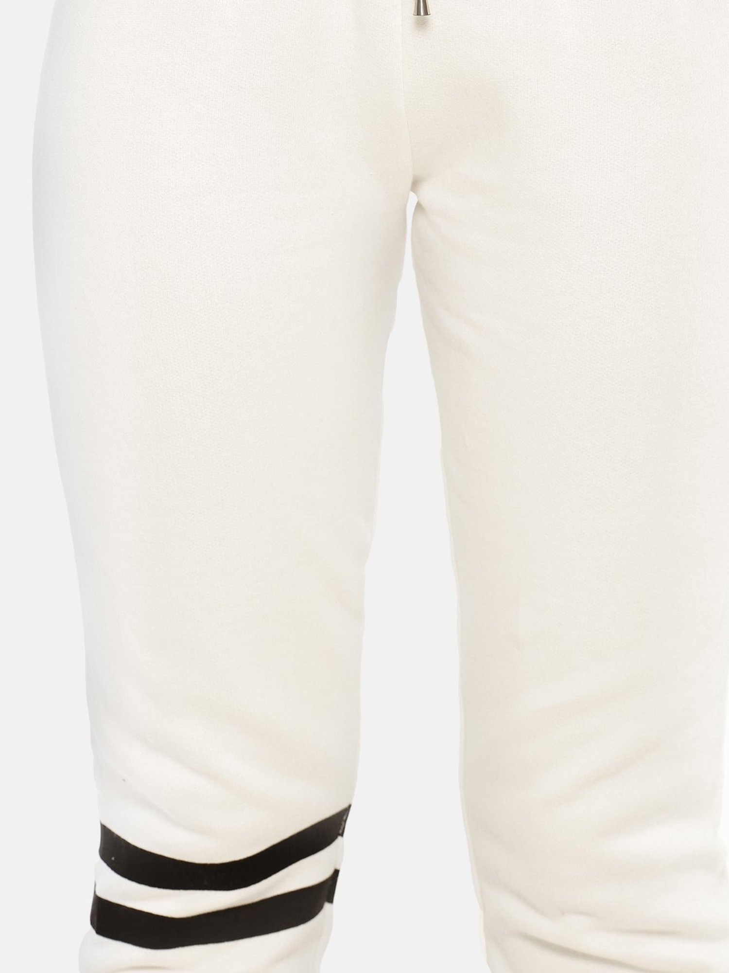 ISU White Cotton Joggers
