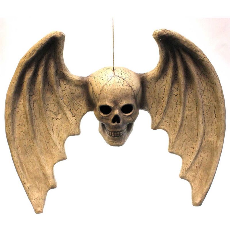 Halloween Skull With Wings Bones Hanging  -  Decorative Figurines
