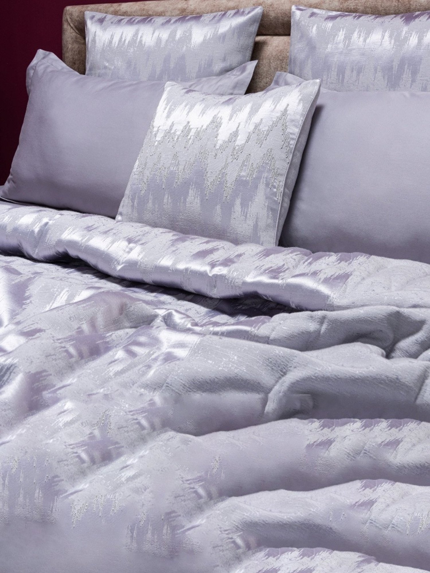 Spaces Self Grey 210 TC Cotton Bedding Set