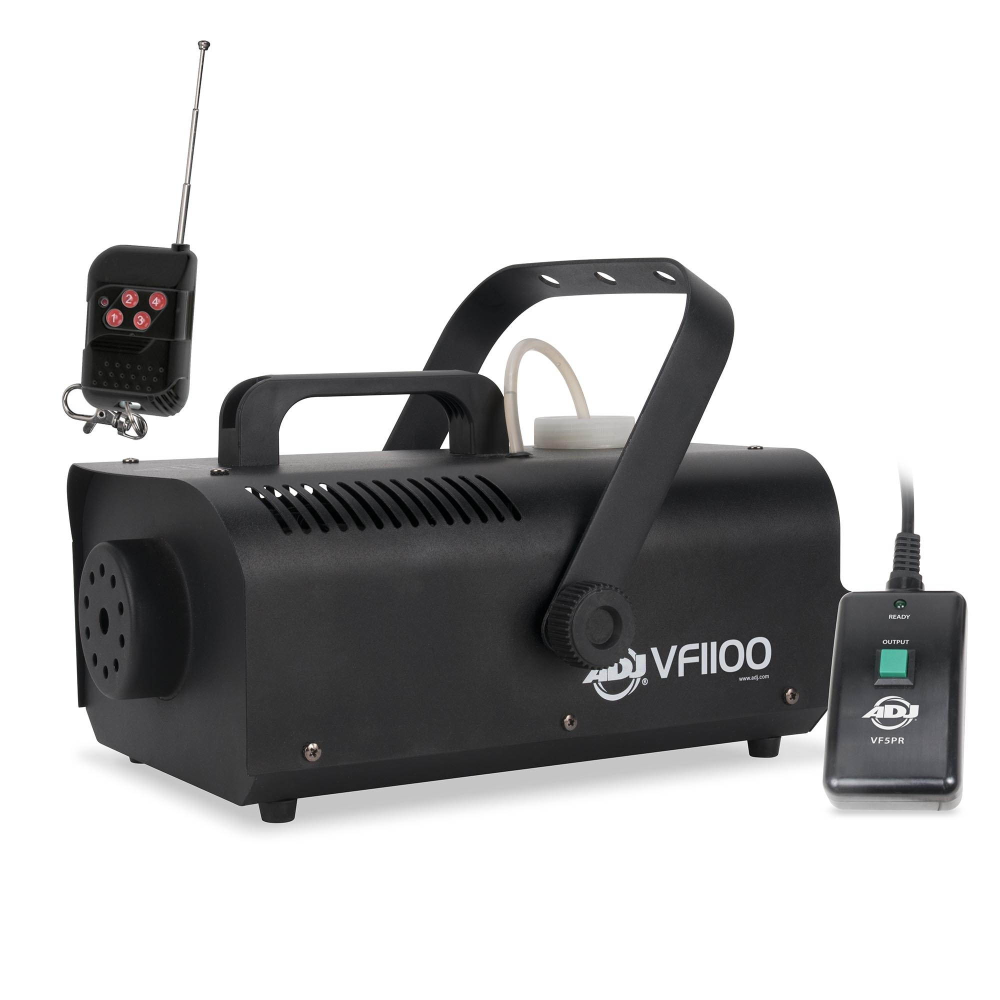 American DJ 1000W 1 Liter Medium Mobile Smoke Fog Machine w/ Remotes (2 Pack)