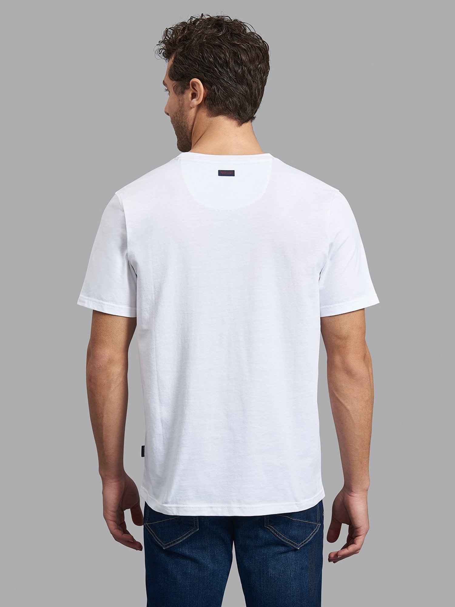 Beverly Hills Polo Club White Cotton Regular Fit Printed T-Shirt