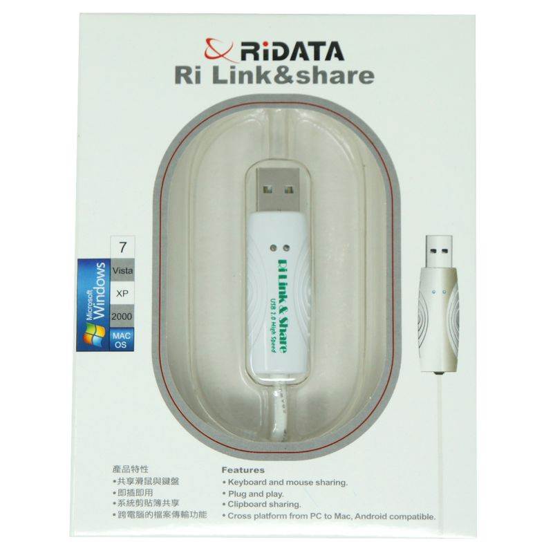 Ridata USB 2.0 KM Switch Selector USB Sharing Switcher Keyboard Mouse PC to Mac