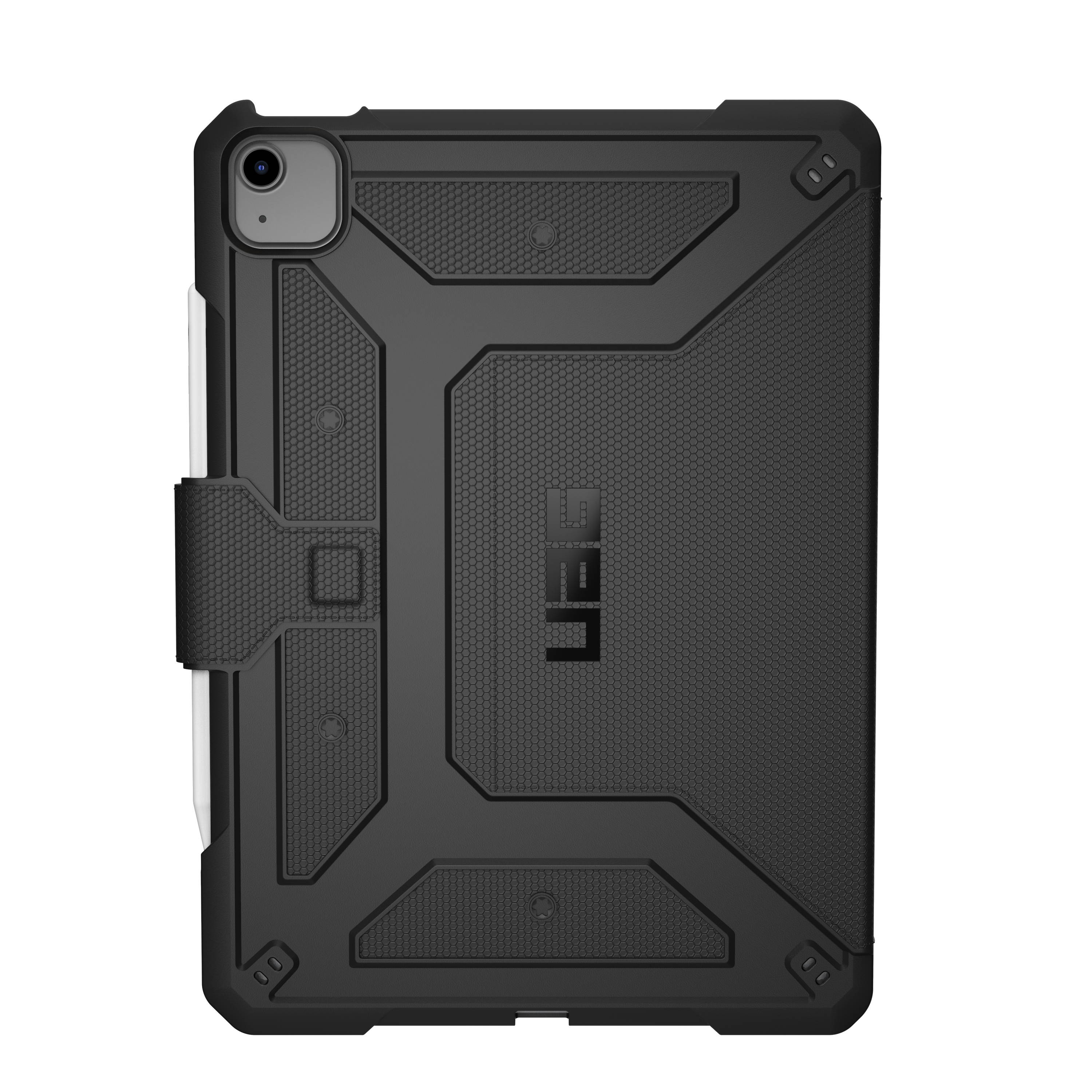 UAG iPad Air 10.9" (4th Gen, 2020) Case Metropolis Folio Slim Heavy-Duty Tough Multi-Viewing Angles Stand Military Drop Tested Rugged Protective Cover, Black