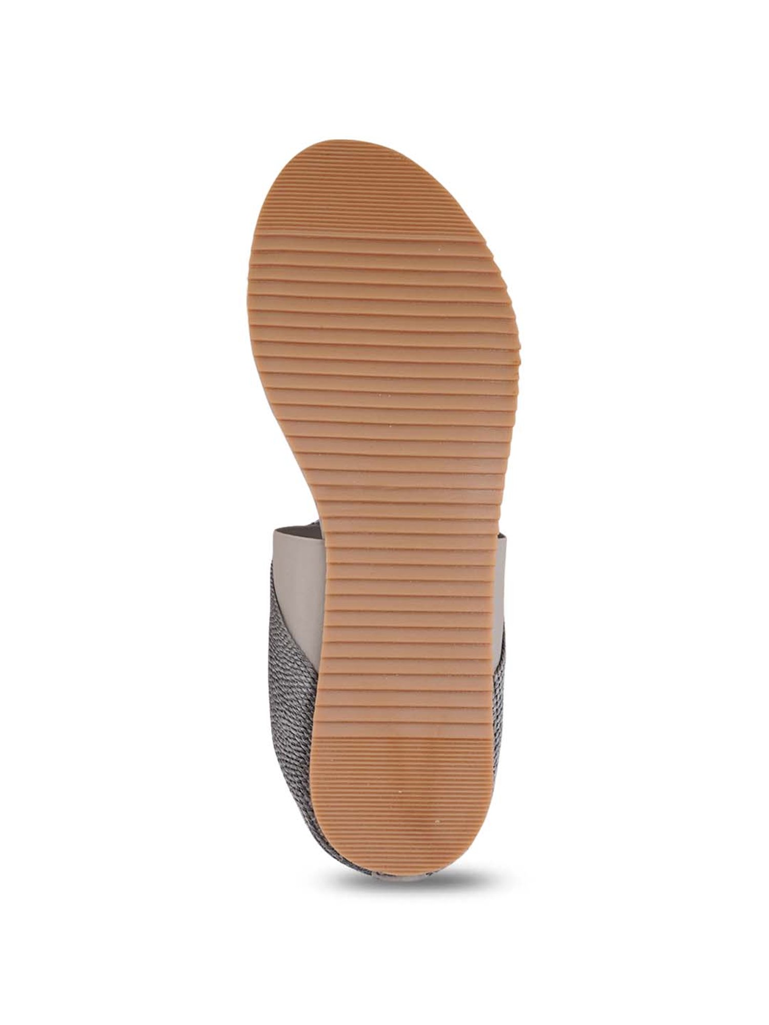 Pelle Albero Women's Ash Grey Toe Ring Sandals