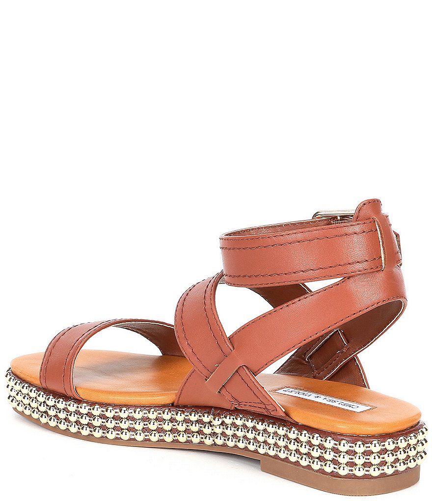 Chelsea & Violet Dax Ankle Strap Chain Flatform Sandals