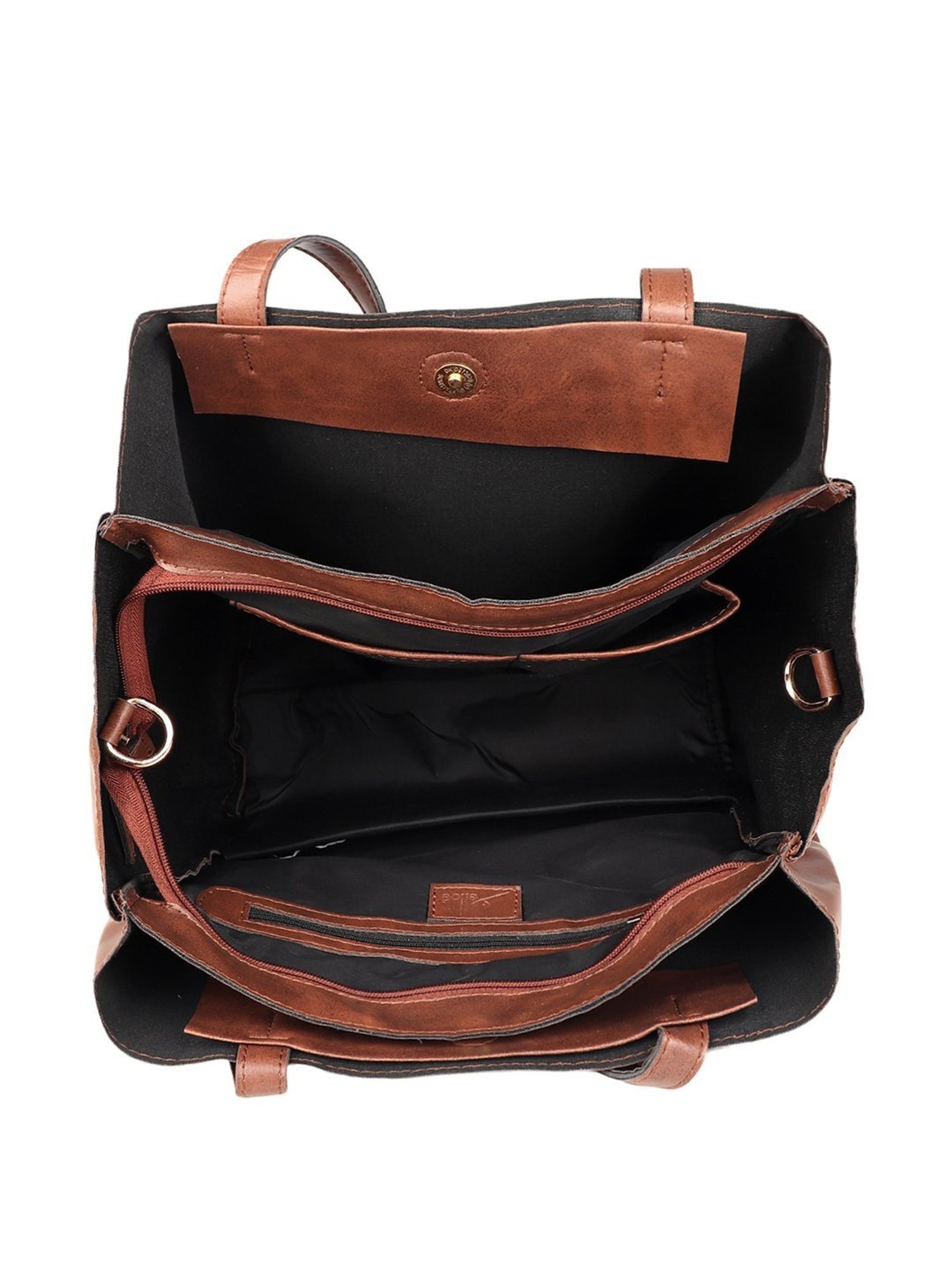 ZOUK Kashmir Blooms Classic Multicolor Printed Medium Handbag