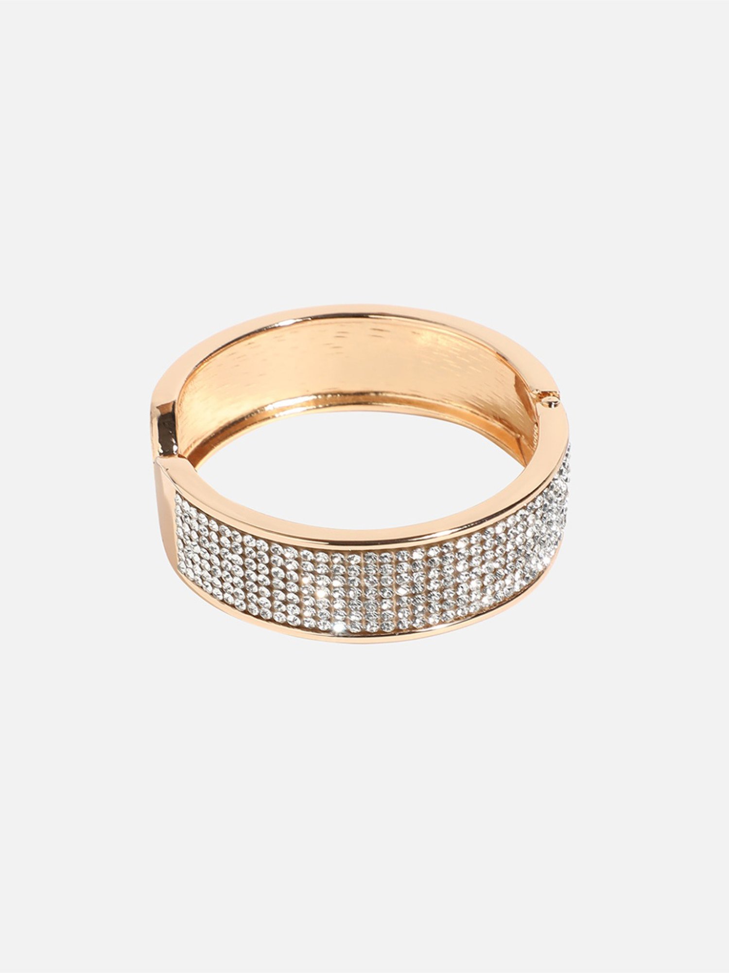Sohi Oval Tip Silver & Golden Bracelet for Women & Girls