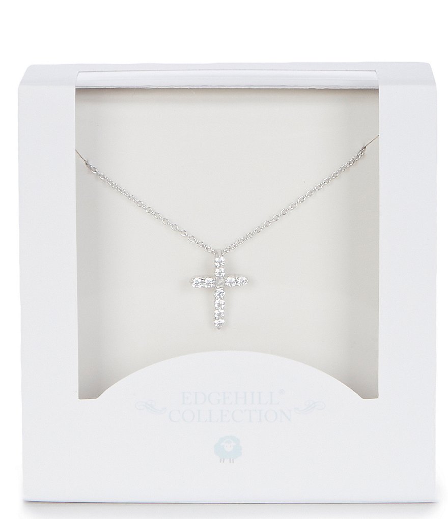 Edgehill Collection Baby Girls Cross Necklace