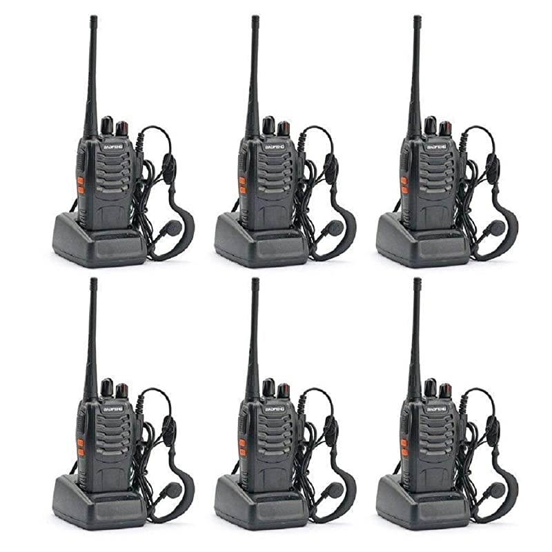 BF-888S Two Way Radio (Pack of 6pcs radios) - Customize Package