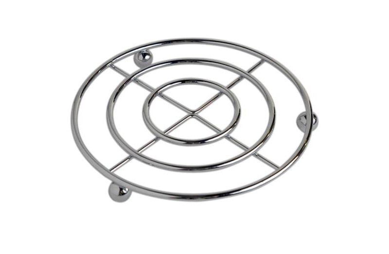 Home Basics Scroll Collection Steel Trivet, Bronze