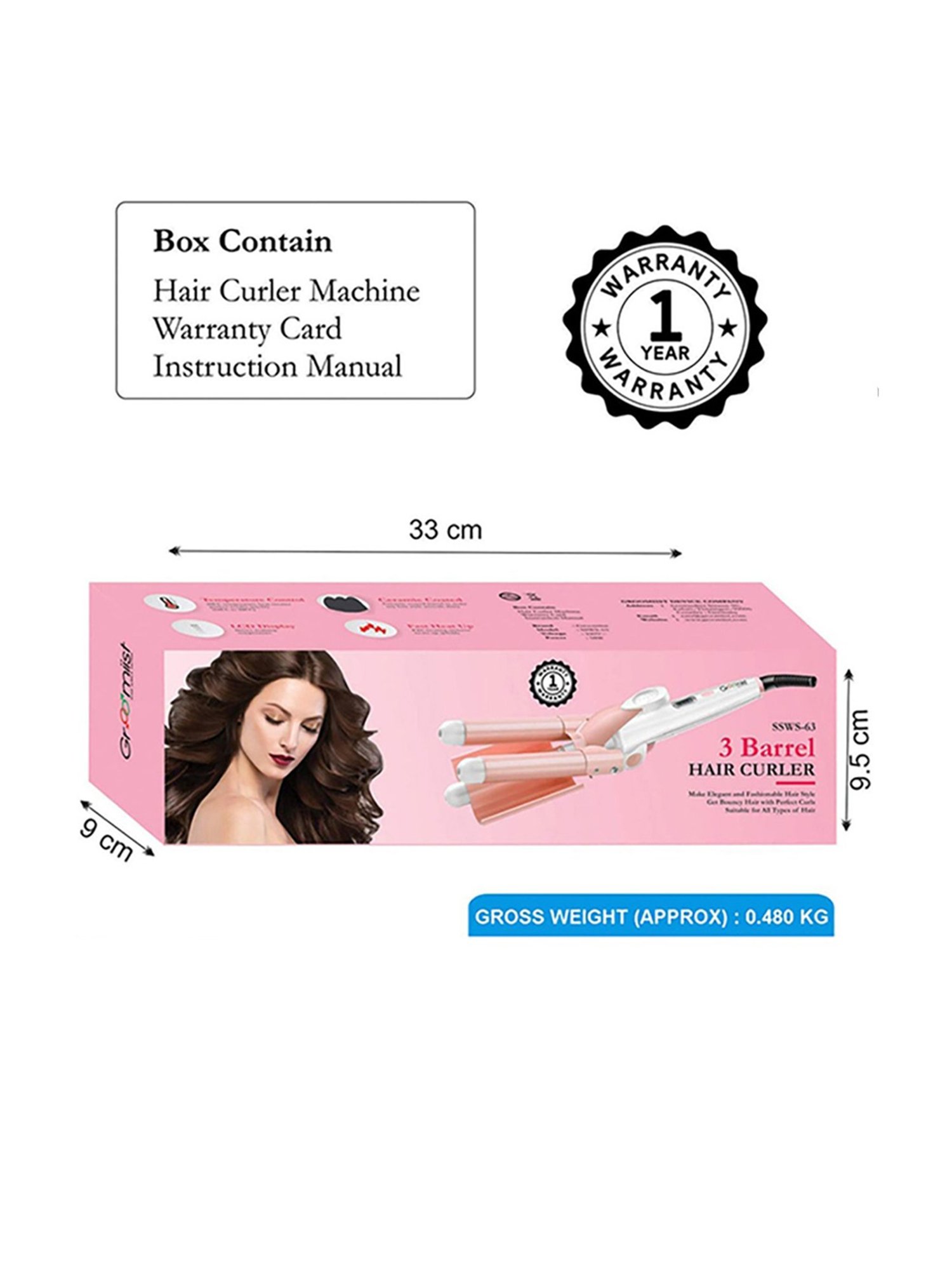 HNK Frizz Hair Crimper (Green)