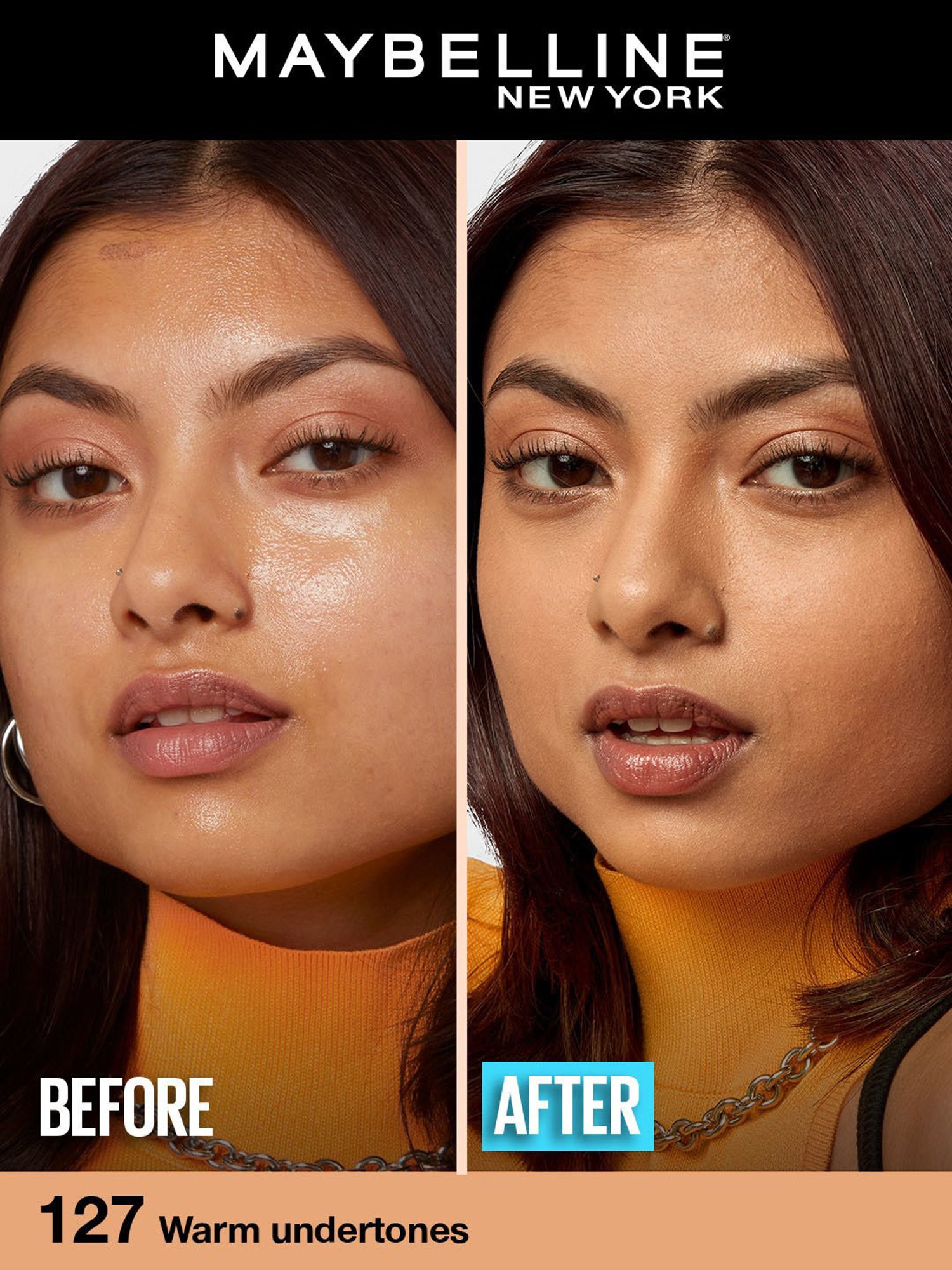 Maybelline New York Fit Me Matte & Poreless Liquid Foundation 127 Golden Honey - 30 ml