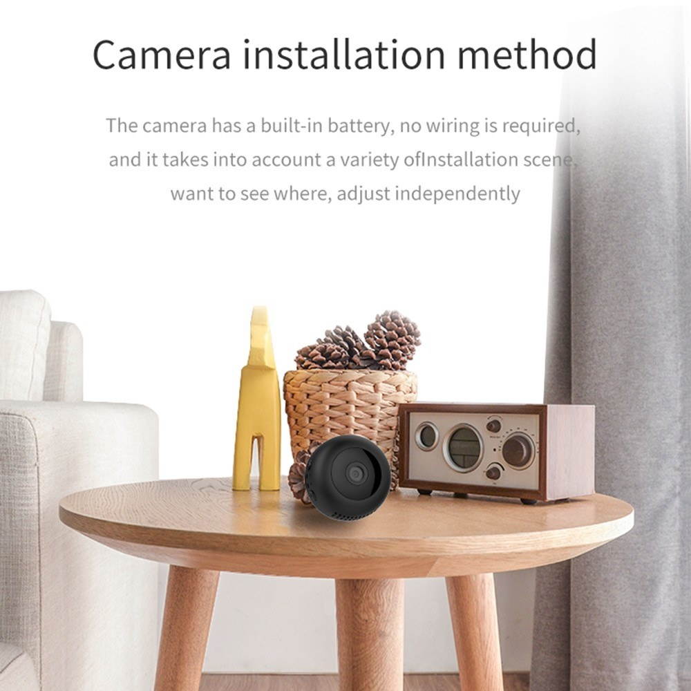 Mini Wearable Camera 1080P IP Night Vi sion Micro Cam Portable Video Recorder Se curity Magnetic-back for