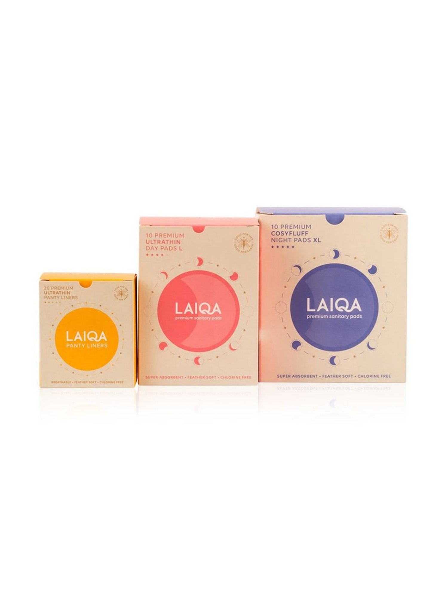 LAIQA Period Pack (Pack of 3) - 40 Pads
