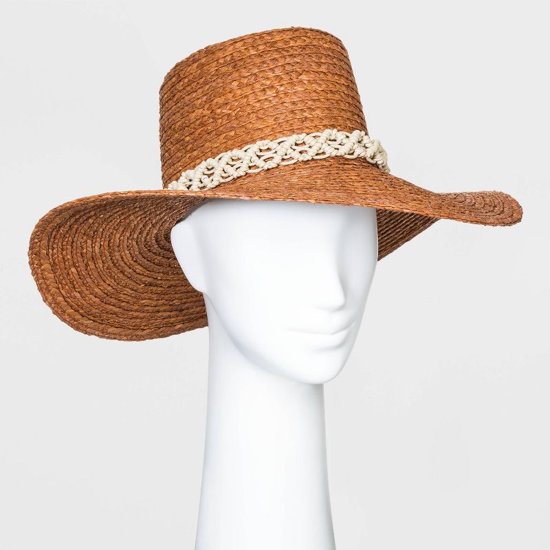 Women's Straw Boater Hats - Universal Thread™ Berry One Size