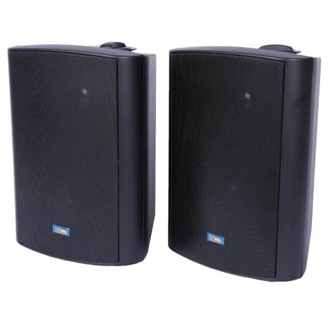 TIC ASP120-B 6.5" Weather-Resistant Outdoor Patio Speakers with 70v Switch (Pair) - Black