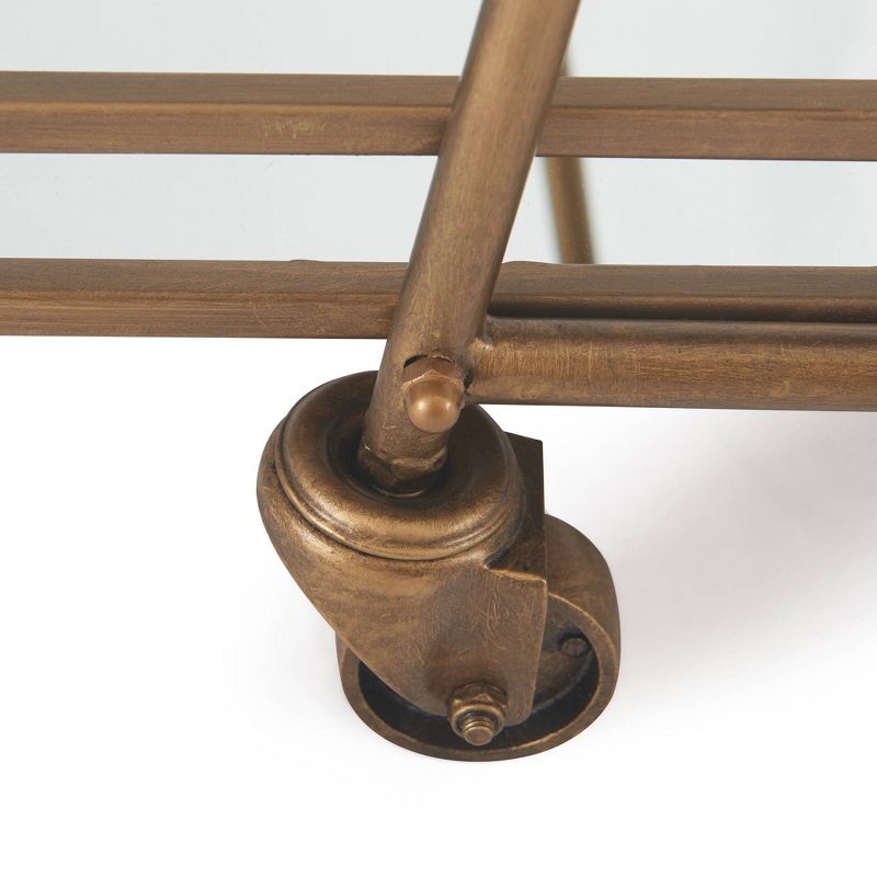 Addison Bar Cart Antique Gold - Adore Decor