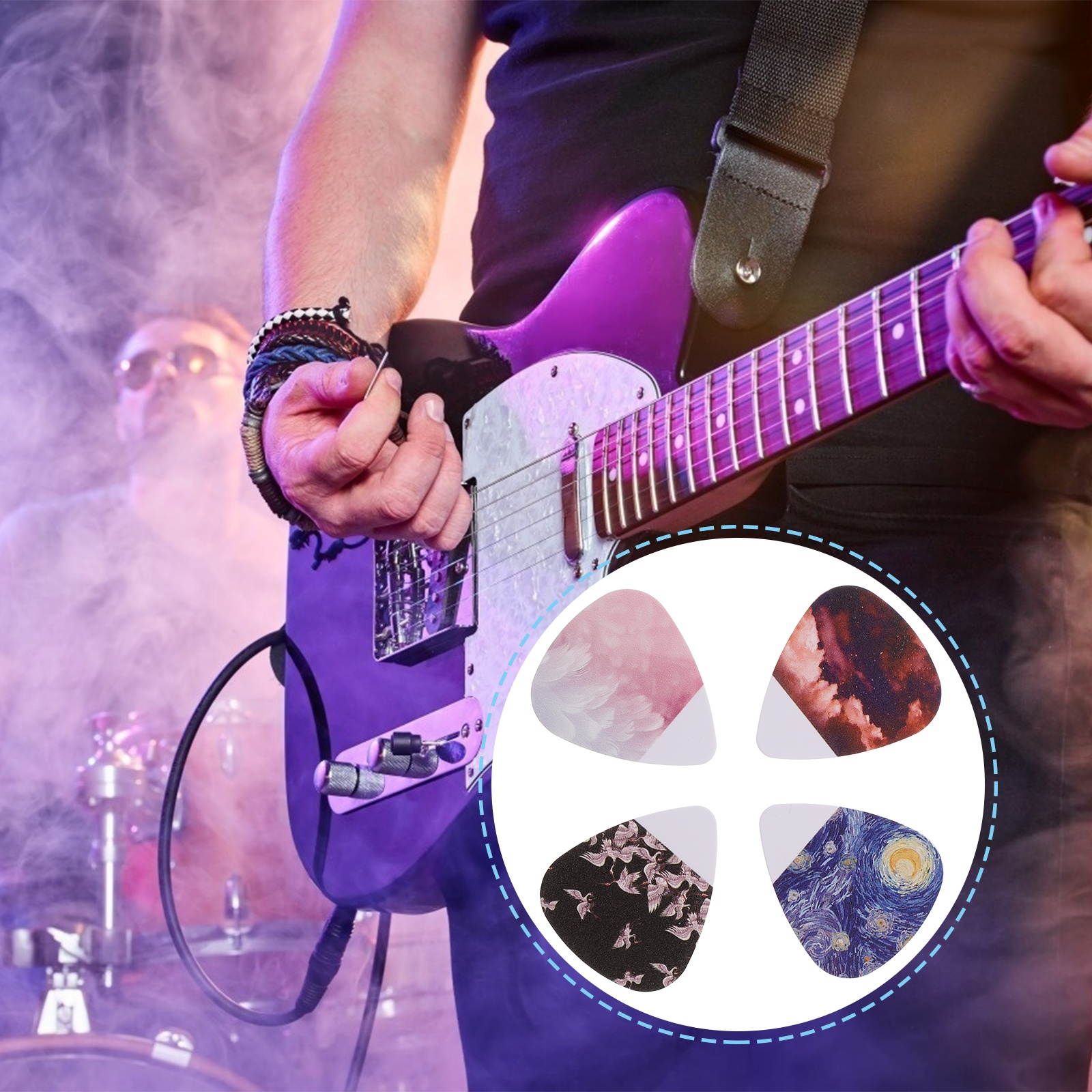 16Pcs Guitar Picks Practical Ukulele Guitar Accessories Triangular Guitar Picks