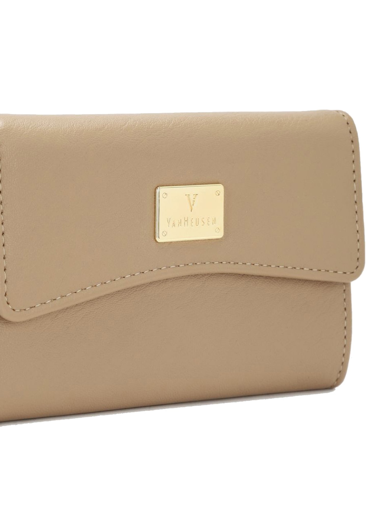Van Heusen Beige Solid Wallet for Women