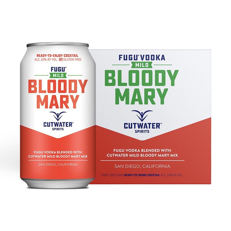 Cutwater Fugu Mild Bloody Mary Cocktail - 4pk/12 fl oz Cans