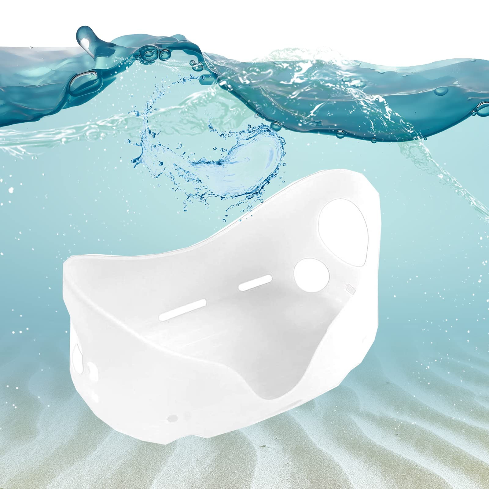 For Oculus Quest 2 VR Shell Front Face Protector Cover Anti Scratch Anti Dust Anti Shock,washed soft  flexible