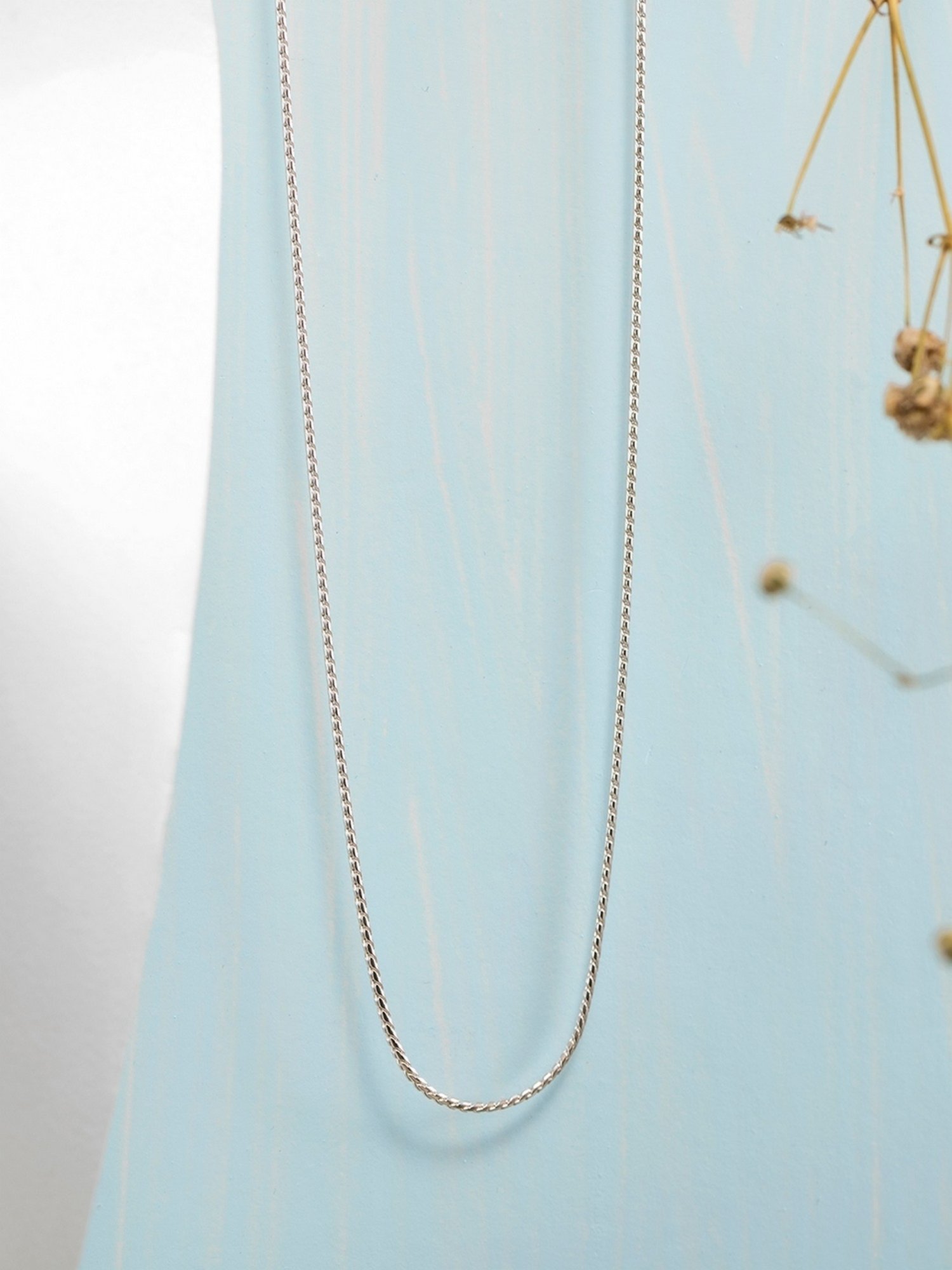 Zavya Sleek and Modern Golden Plated 92.5 Sterling Silver Box Chain