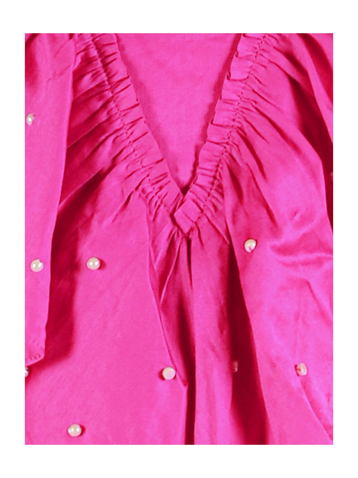 Lil Drama Kids Pink Embellished Dress