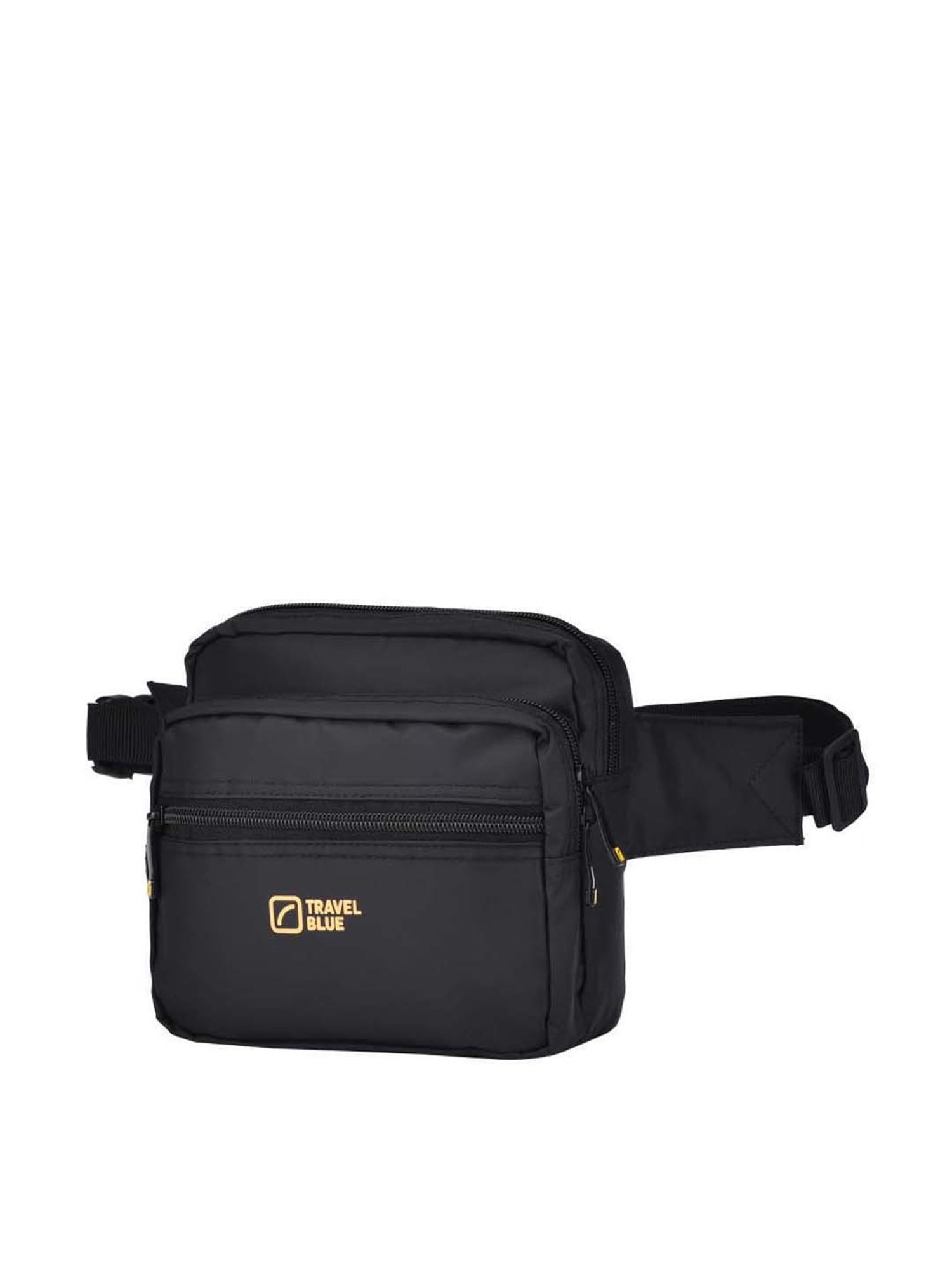 Travel Blue Black Solid Waist Pouch