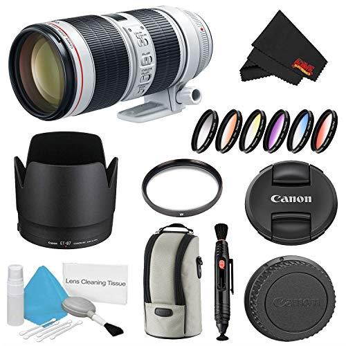 Canon EF 70-200mm f/2.8L IS III USM Lens Bundle w/ UV Filter and Color Multicoated 6 Piece Filter Kit (Intl Model)