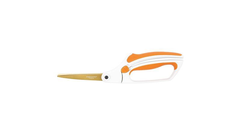 FISKARS 171780-1001 Scissors, 8 In L, Orange/Gray, Ambidextrous, Length of Cut:
