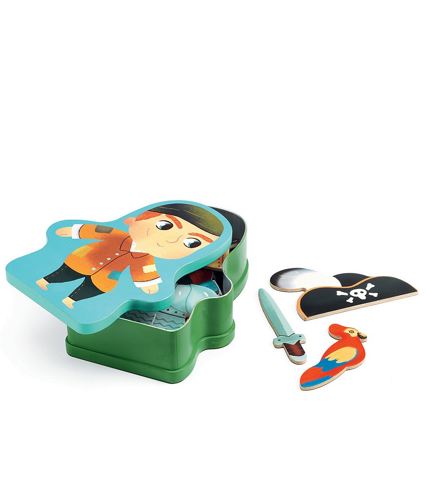 Djeco Aventuro Wooden Magnet Box Playset