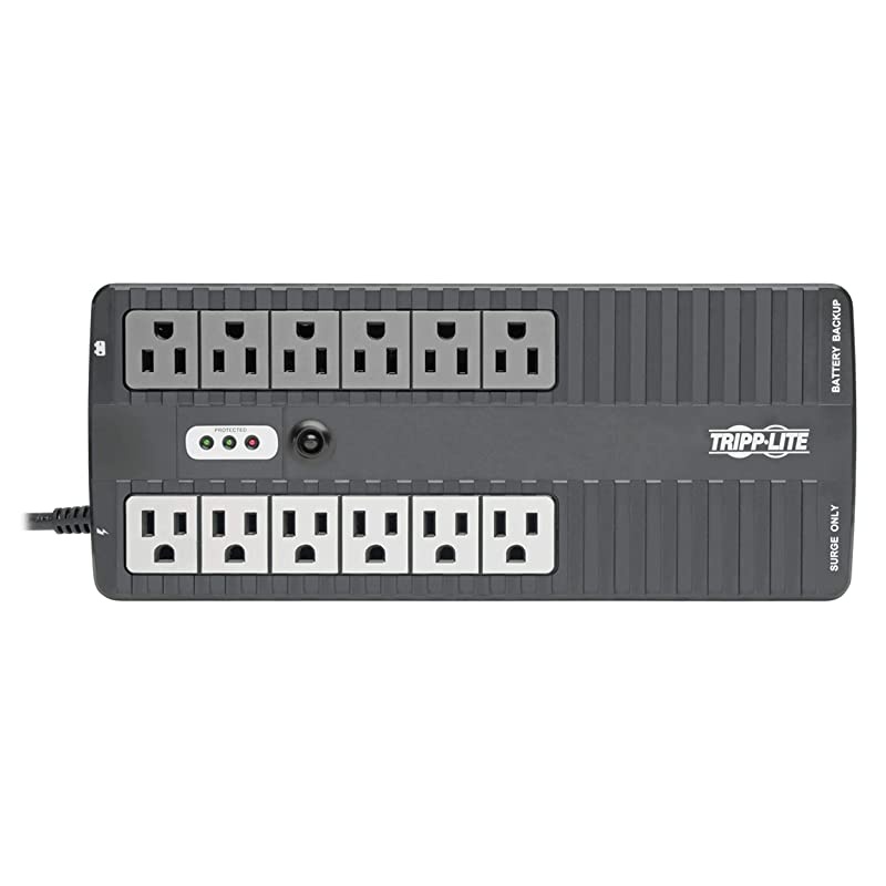 900VA UPS Desktop Battery Back Up, 12 Outlet, 480W 120V Standby, Ultra-Compact, USB (INTERNET900U)