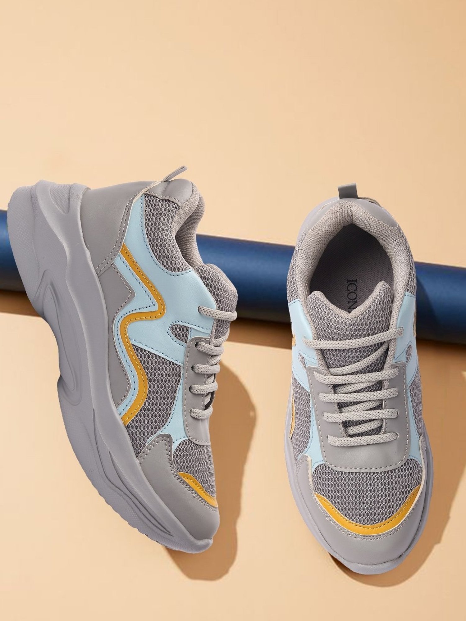 Iconics Women's Grey Running Shoes