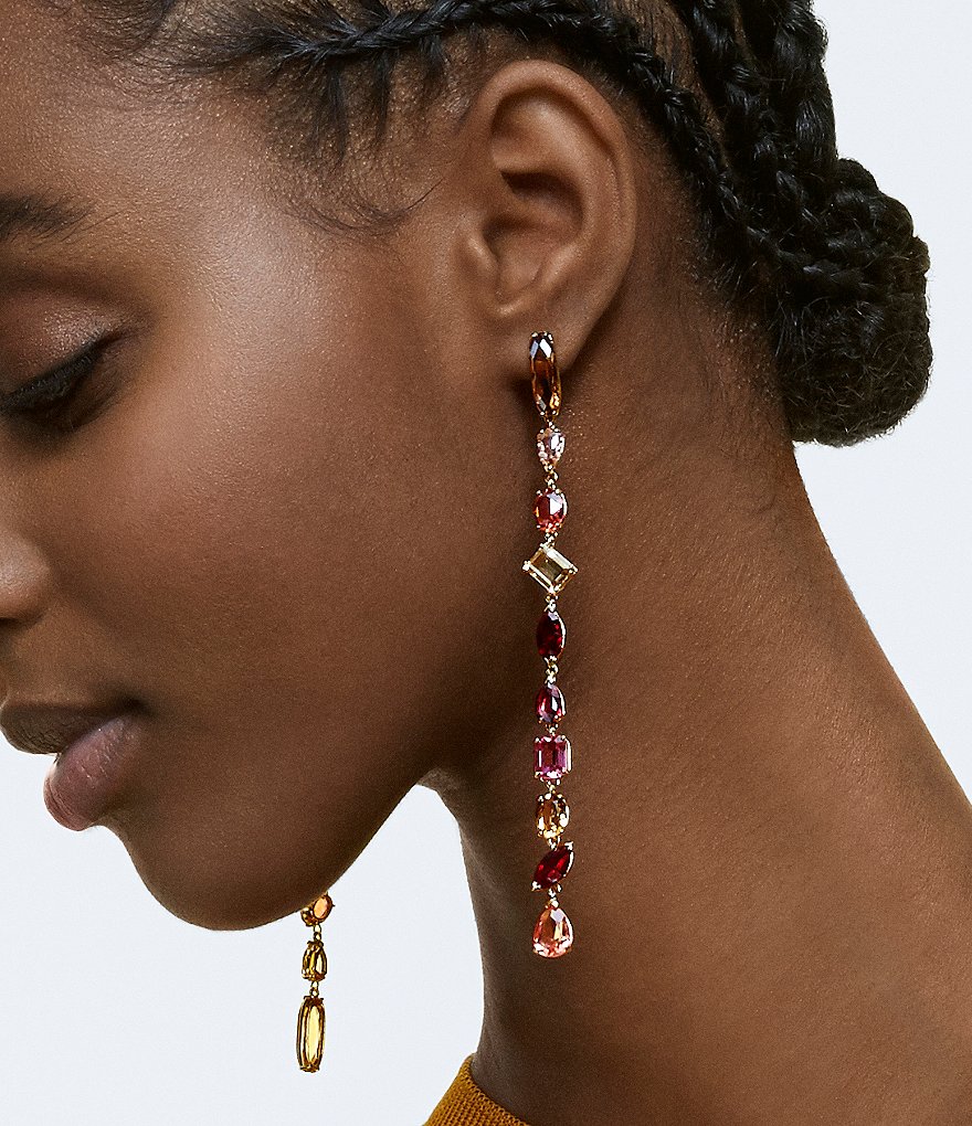 Swarovski Gema Linear Drop Earrings