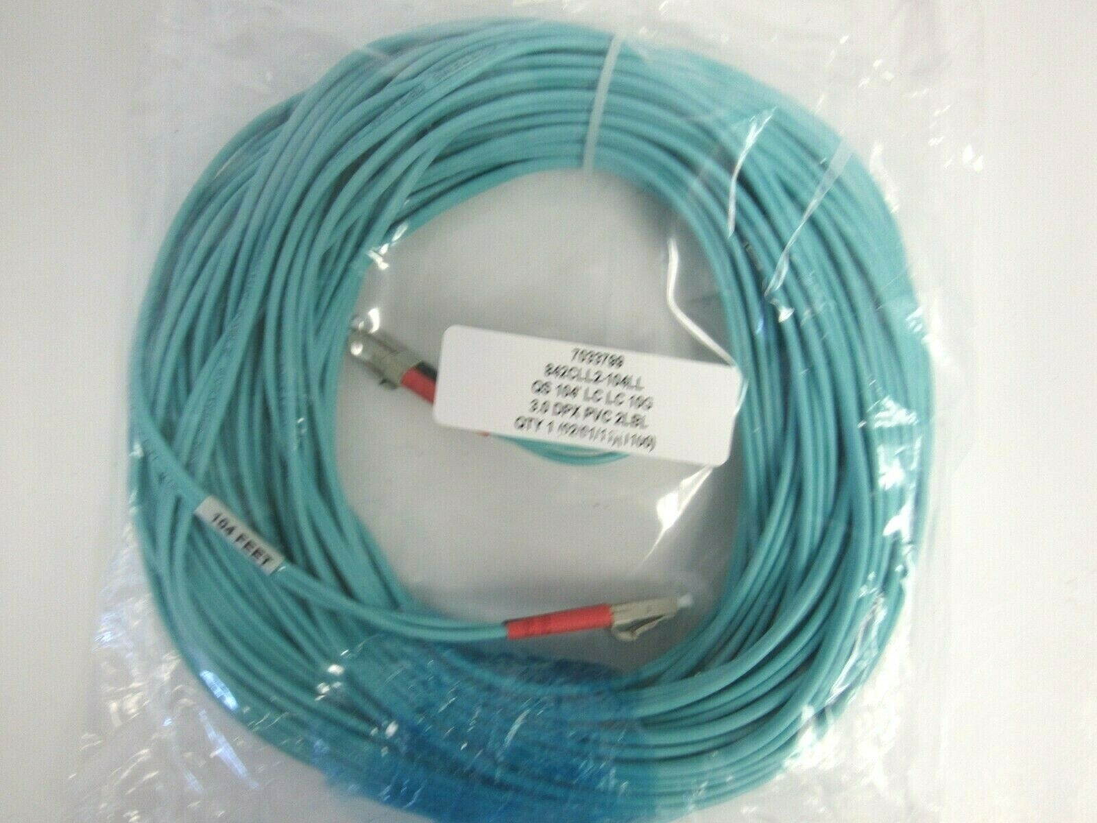Corning 7033799 QS 104 ft LC LC 10G 3.0DPX 2LBL Optical Fiber Cable 39-3