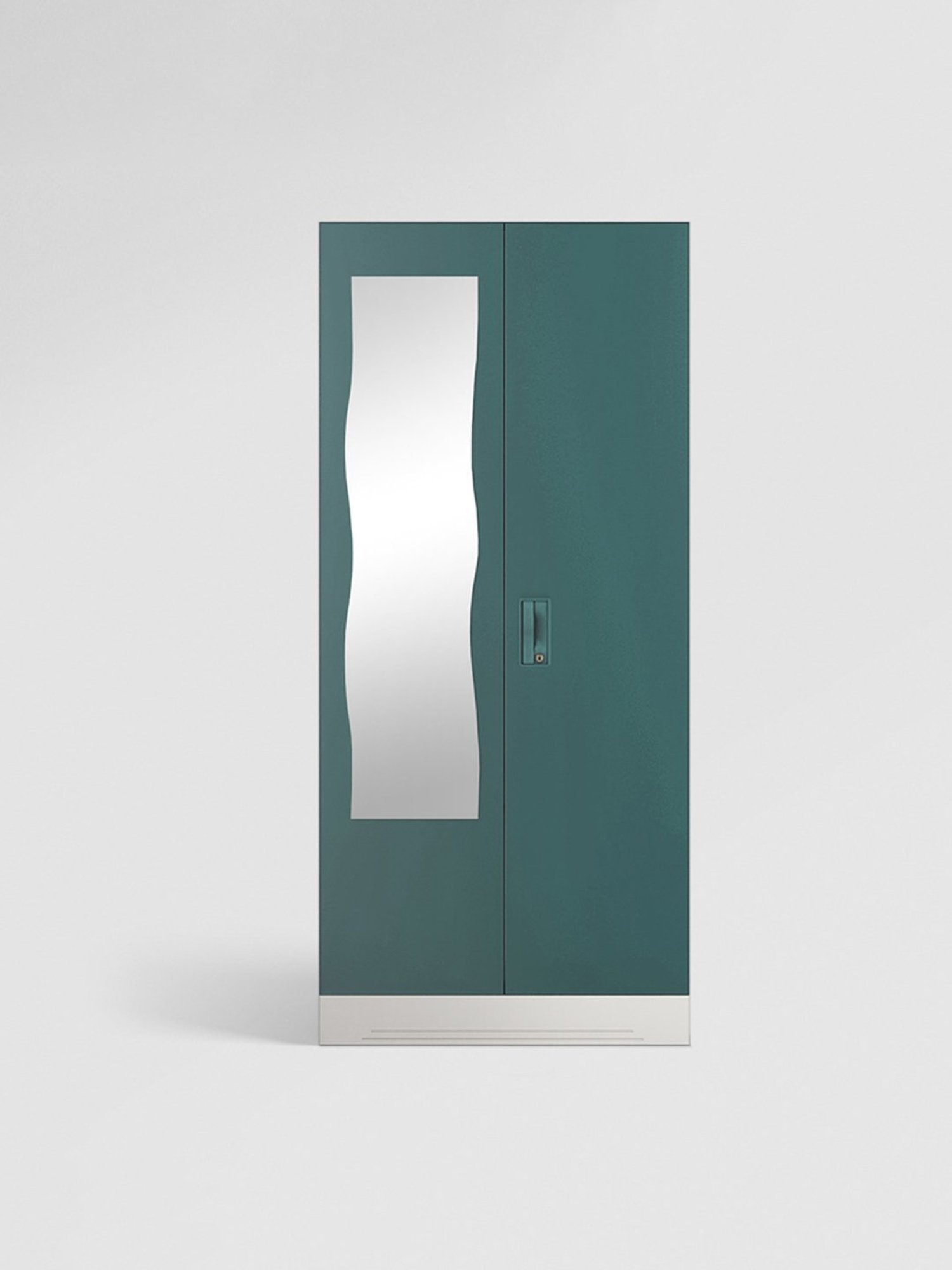 Godrej Interio Slimline 2-Door Steel Almirah, Tex Sea Pine (1-Year Warranty, 1 Locker, 1 Drawer)