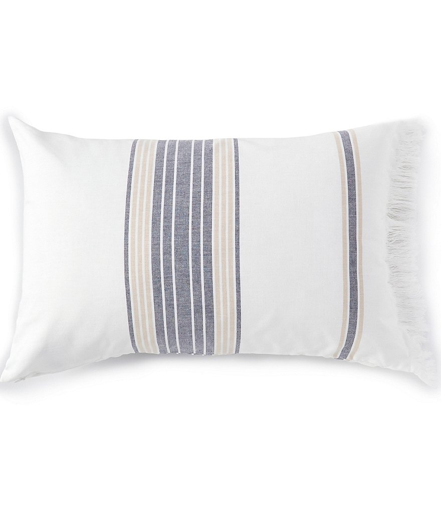 Cremieux Jameson Stripe & Fringed Breakfast Pillow