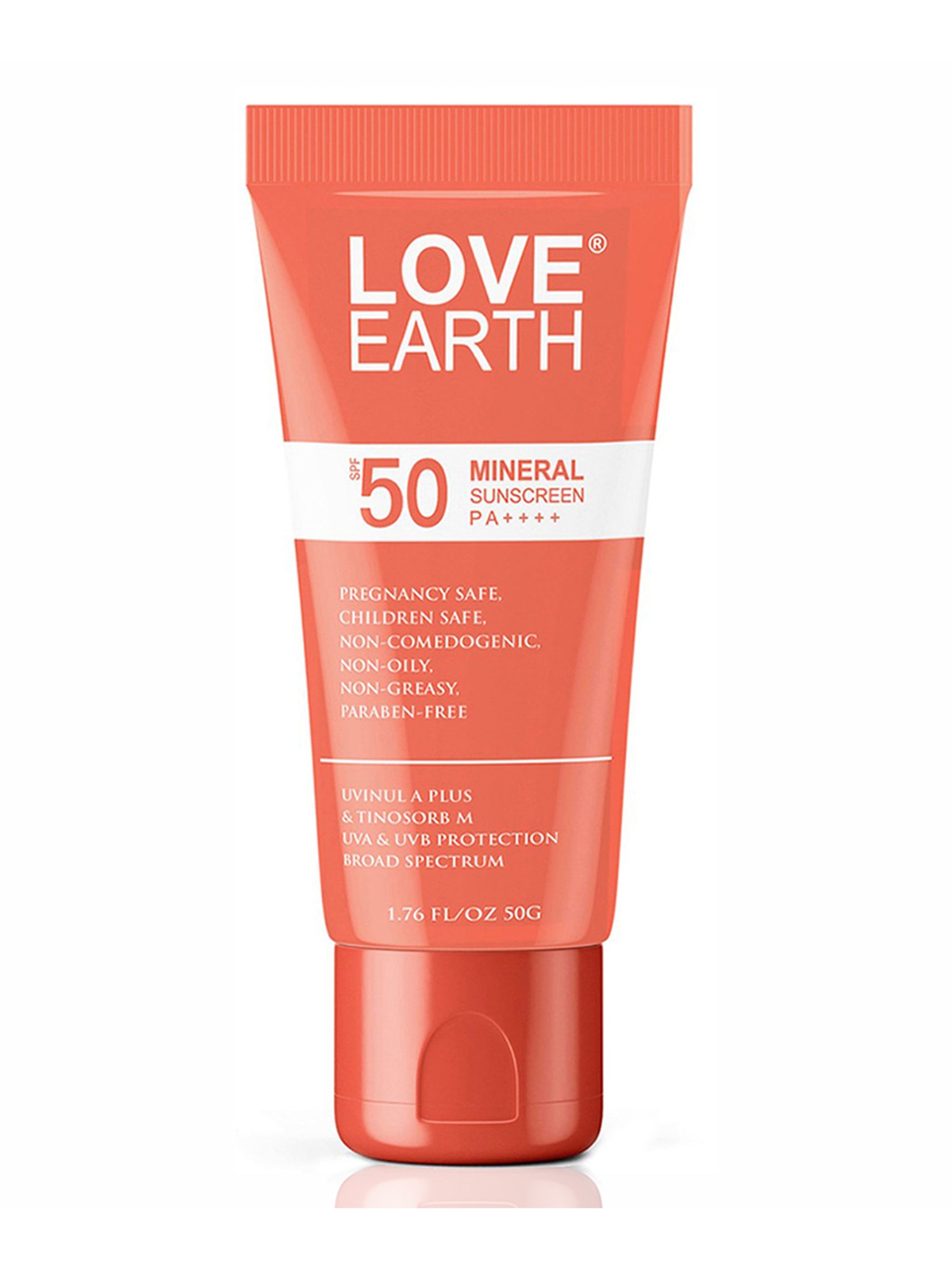 Love Earth Mineral Sunscreen SPF 50 PA++++ - 50 gm