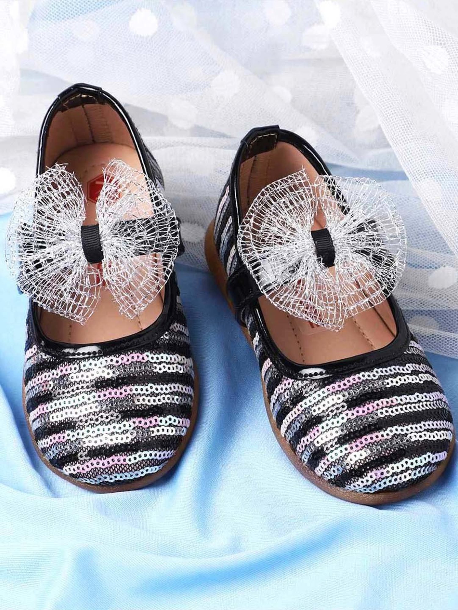 Minesole Kids Black Mary Jane Shoes