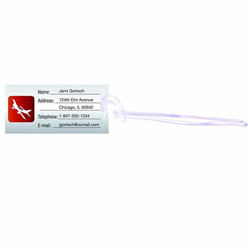 Laminating Pouches, Thermal, Luggage Tag with Loop, 5 Mil, 25 Pack (52003)