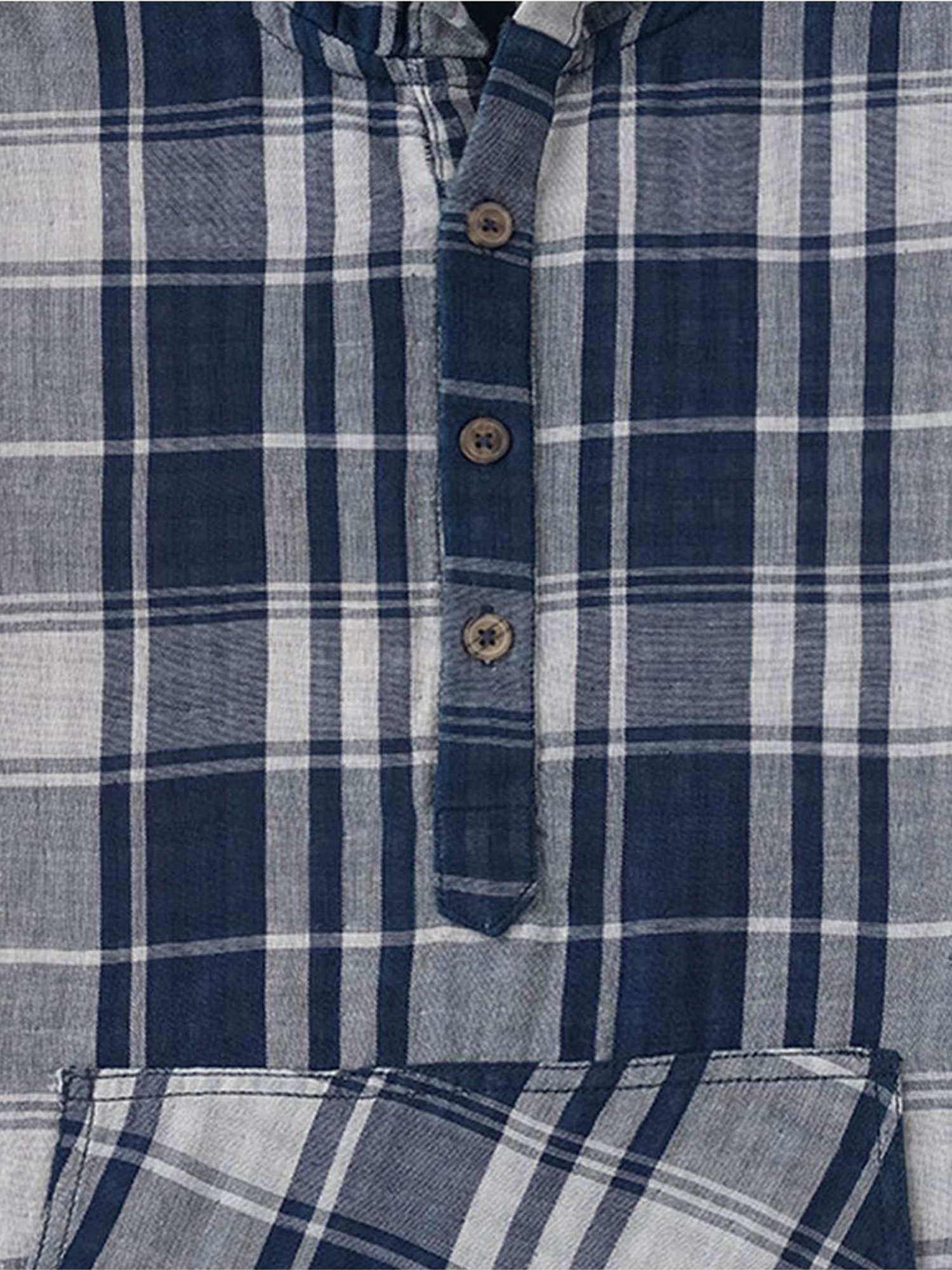 Edheads Kids Multicolor Cotton Chequered Full Sleeves Shirt