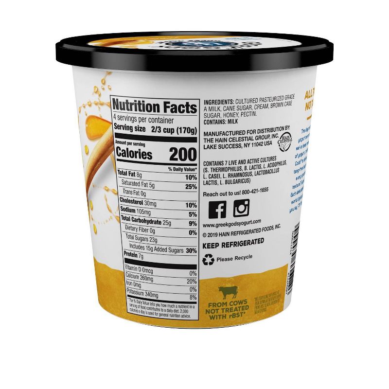 The Greek Gods Honey Greek Yogurt - 24oz