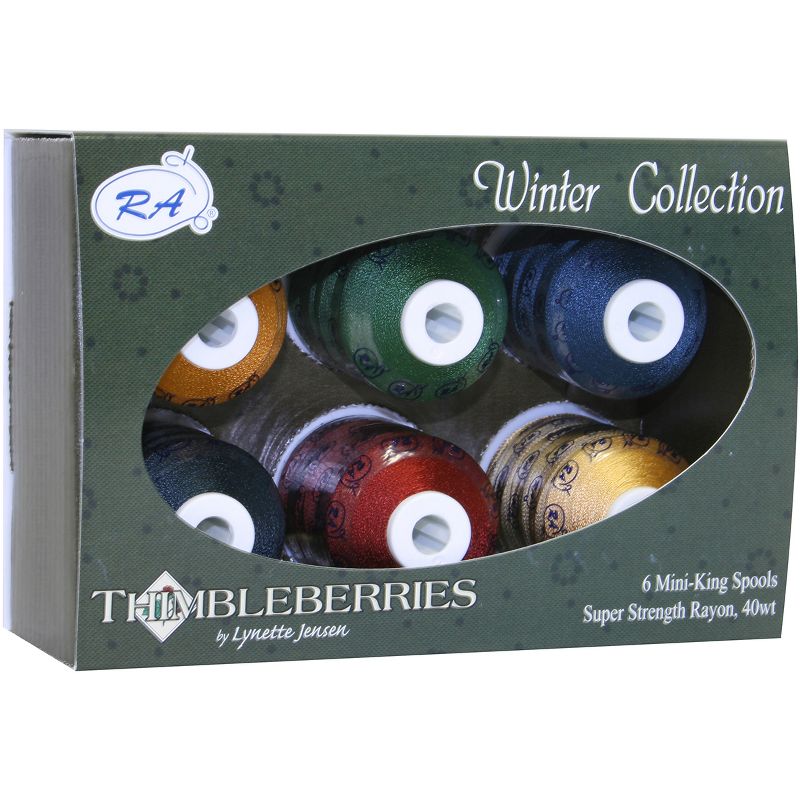 Thimbleberries Rayon Thread Collection 1,100yd 6/Pkg-Winter