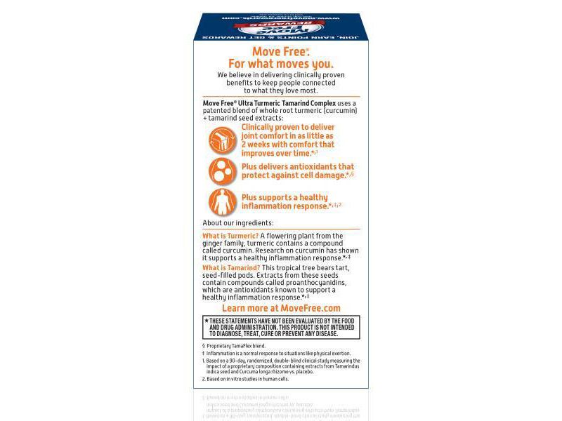 Move Free Ultra Turmeric + Tamarind Complex Tablets with Calcium and Collagen - 64ct