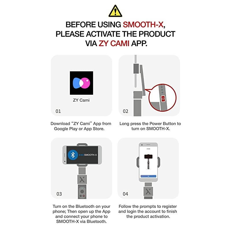 SmoothX Foldable Smartphone 2Axis Gimbal Stabilizer Selfie Stick Vlog Youtuber Gray