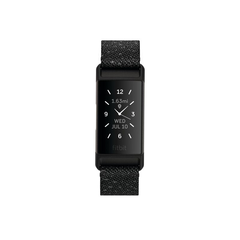 Fitbit Charge 4 Special Edition Activity Tracker - Black with Granite Reflective Woven Band
