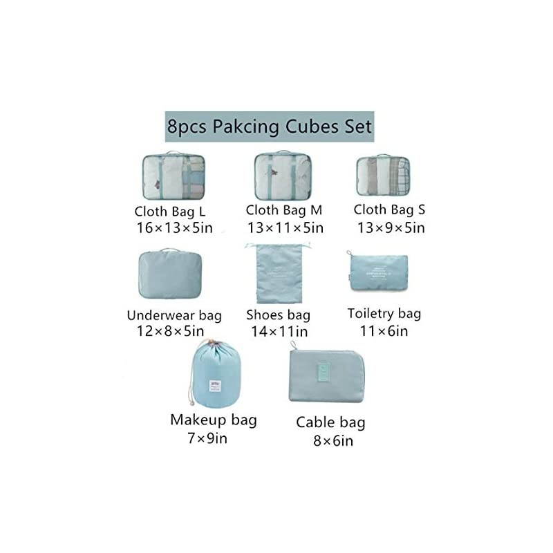 Luggage Packing Organizers Packing Cubes Set for Travel